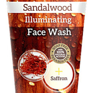 dabur vatika sandalwood illuminating face wash with saffron – 150ml