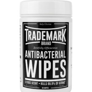 trademark antibacterial alcohol free wipes 80 wipes