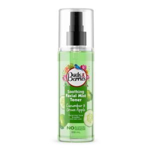 buds & berries soothing facial mist toner cucumber & green apple – 100ml