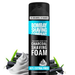 bombay shaving company charcoal shaving foam with moroccan argan oil 428ml