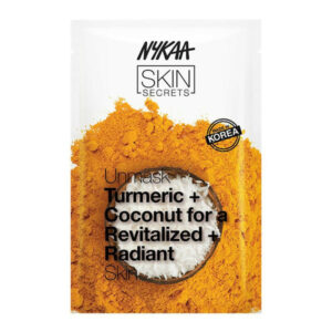 nykaa skin secrets turmeric & coconut sheet mask 20ml