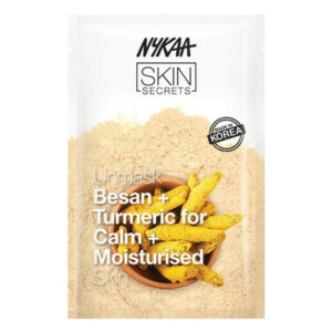 nykaa skin secrets besan & turmeric sheet mask 20ml