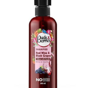 buds & berries red wine & black grapes shampoo 300ml